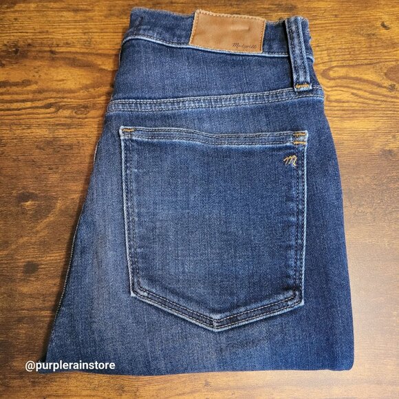 Madewell Jeans 28 Skinny 10" High Rise Medium Dark Wash Tummy Control Slimming - Picture 3 of 10